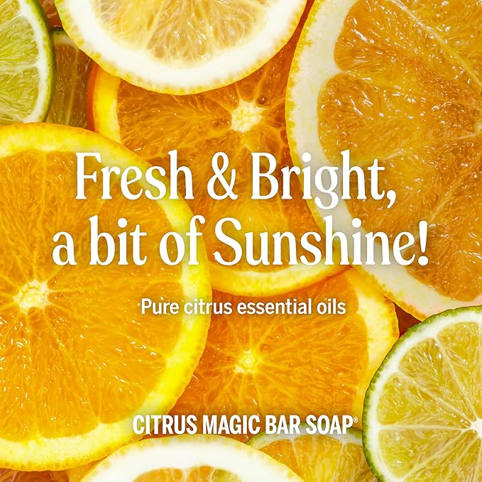 Dr. Bronner's Pure-Castile Magic Bar Soaps - Made with Regenerative Organic Certified Oils - For Face, Body, Hair- Vegan Soap Bars for Men & Women - Citrus, 2 pack, 5 oz