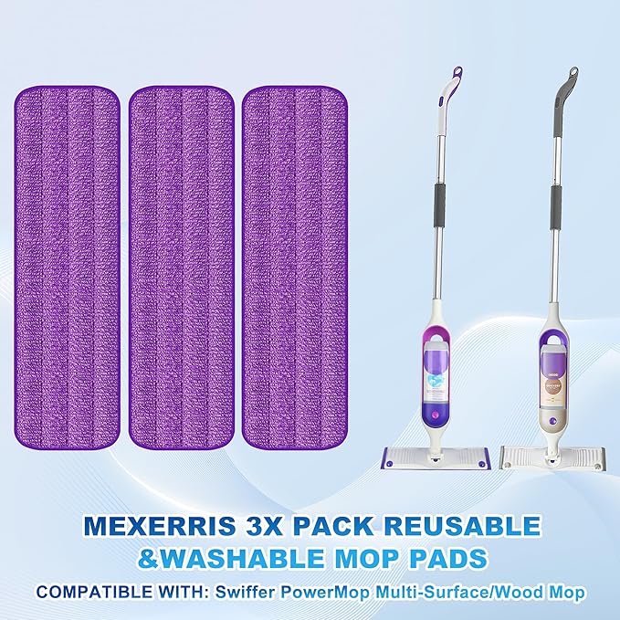 Spray Mops for Hardwood Floor Cleaning: MEXERRIS Dust Wet Mops with 2 Refillable Bottles 3 Washable Mopping Pads - Wood Floor Mop with Sprayer Home Commercial Use for Wood Laminate Ceramic Tiles