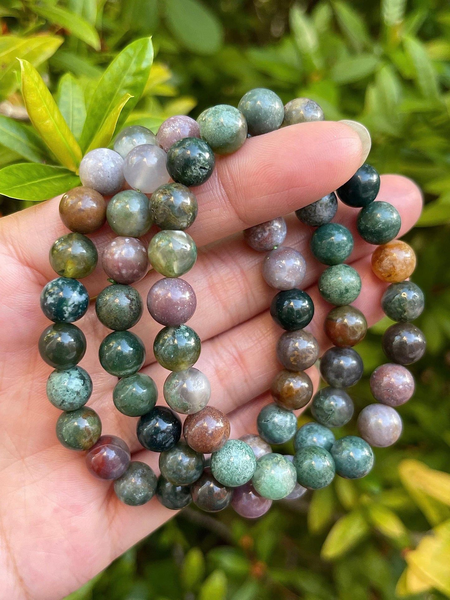 GAF TREASURES Fancy Jasper Crystal Bead Bracelet 8mm, Genuine Fancy Jasper Stretch Gemstone Bracelet, Healing Crystal Bracelet, Gift for Men & Women (1)