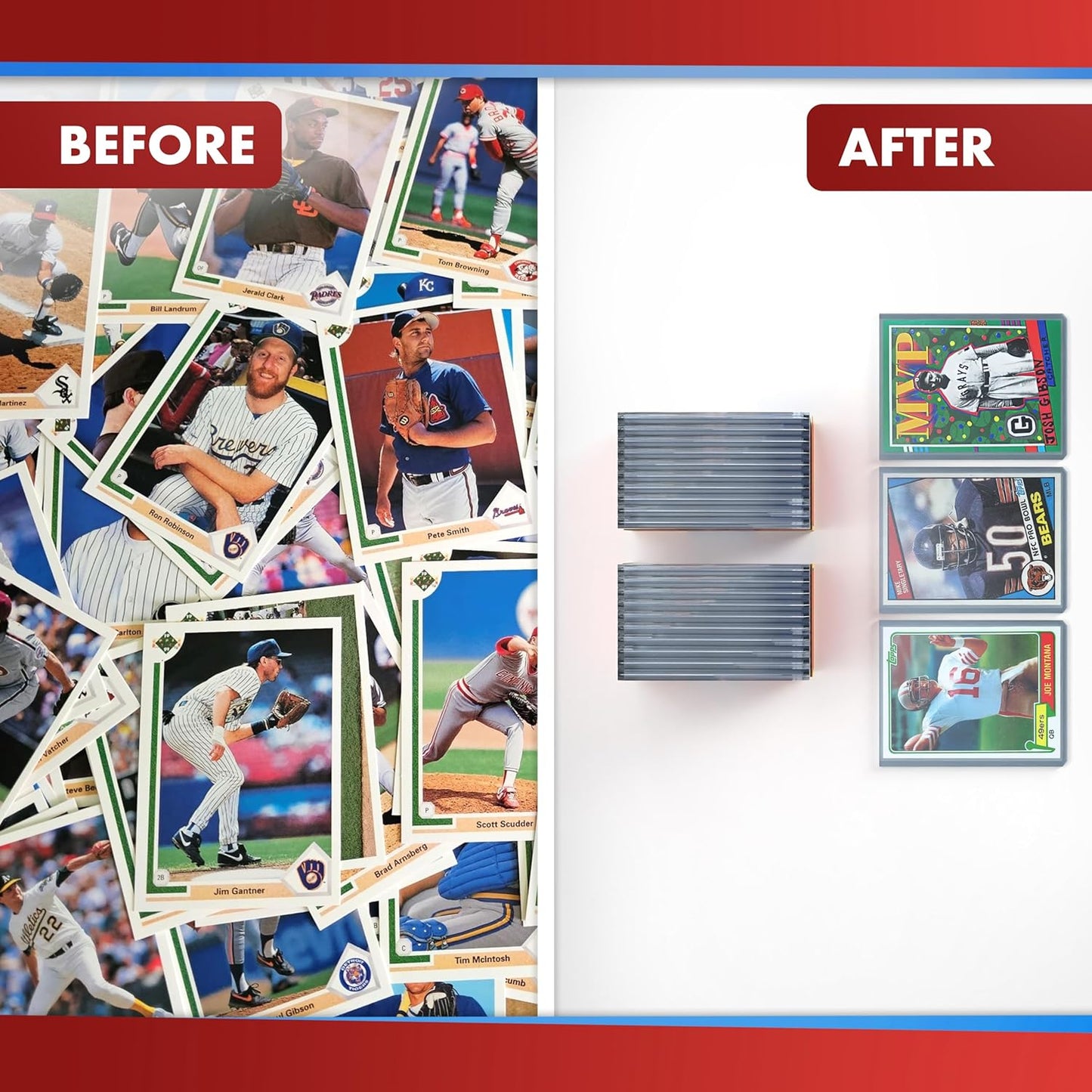 Cardboard Gold - 140pt Top Loaders for Cards - 20 Count - Premium 3x4 Inch Trading Card Toploaders - Protect Your Baseball and Sports Cards with These Crystal Clear Hard Plastic Sleeves Protectors