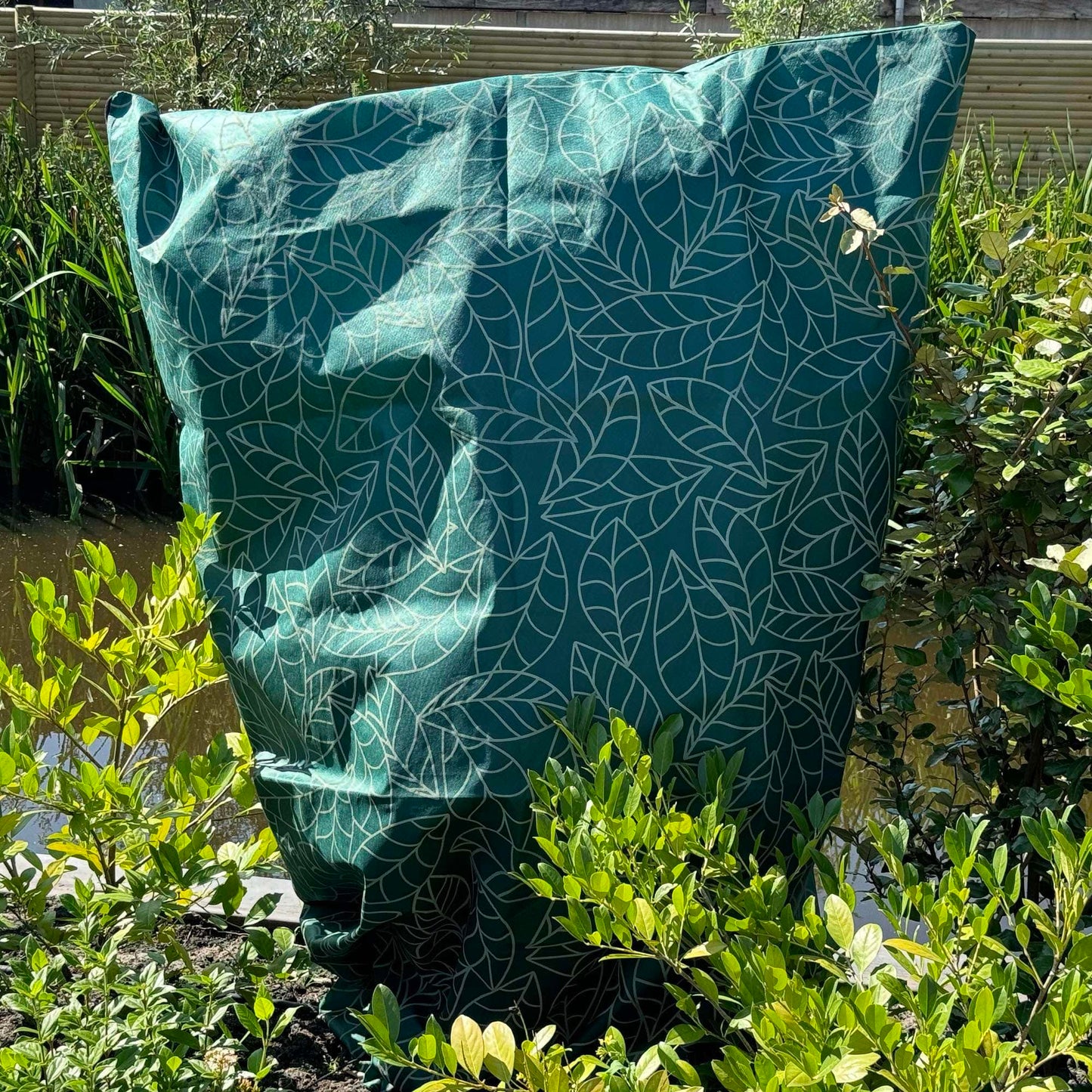 UB-STORE Plant Covers Freeze Protection 59"x91" in 4 Pack | Green Winter Frost Blankets for Outdoor Plants | Reusable Garden Cover Bags with Zipper Drawstring | Cold Weather Shrub Protection Cloth