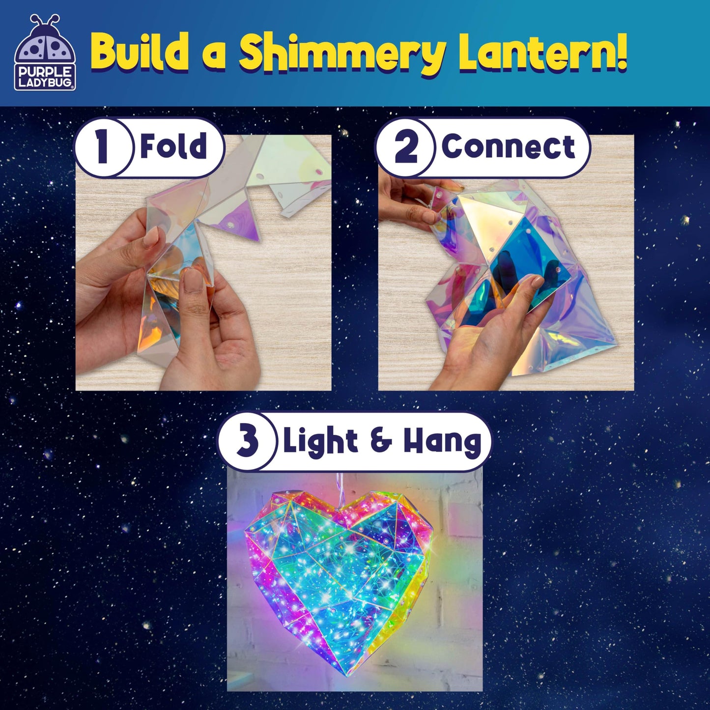 DIY Night Light Kit for Girls 3D Heart Puzzle - Gifts for Girls 8 9 10-12 Years Old Teen Girl, Birthday Gift for Kids 8-12, 3D Light-Up Room Decor, Arts & Crafts Set Mother's Day Craft for Kids