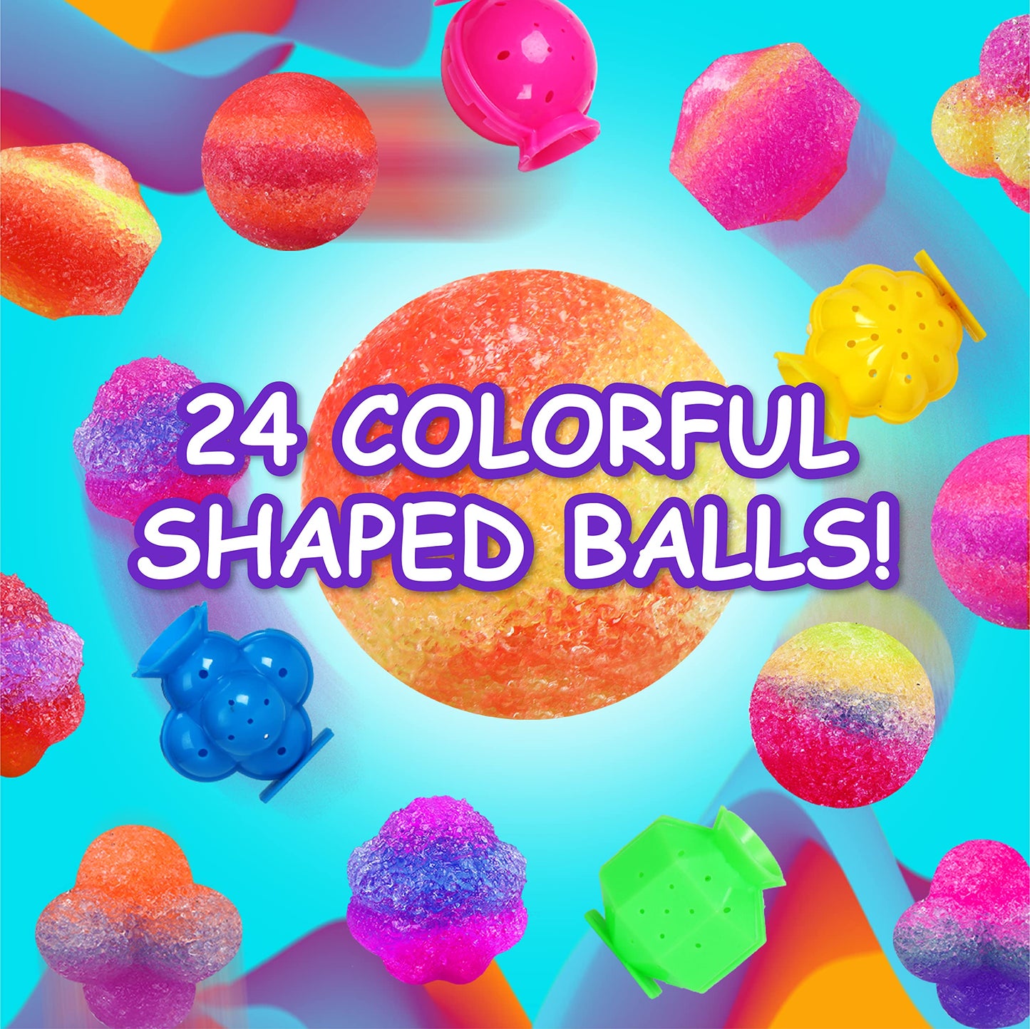 Party Favors Bouncy Ball Kit for Kids, FunKidz Make Colorful Magic Bouncing Ball Individual Pack 12 Bottles Making Bouncy Balls Activities Kits for Boys and Girls Ages 6+