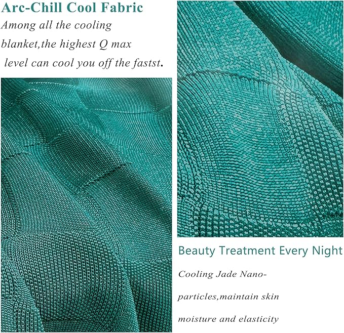 AmyHomie Cooling Blanket,90"x90"Queen Size,Summer Blankets with Double Sided Cold Effect, Arc-Chill Q-Max>0.5 Cool Fiber, Breathable Lightweight Blankets for Hot Sleepers Night Sweats