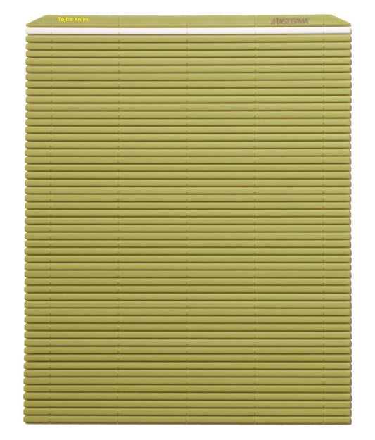 Hasegawa 10 x 9.5 Inch Plastic Green Makisu/Sushi Rolling Mat