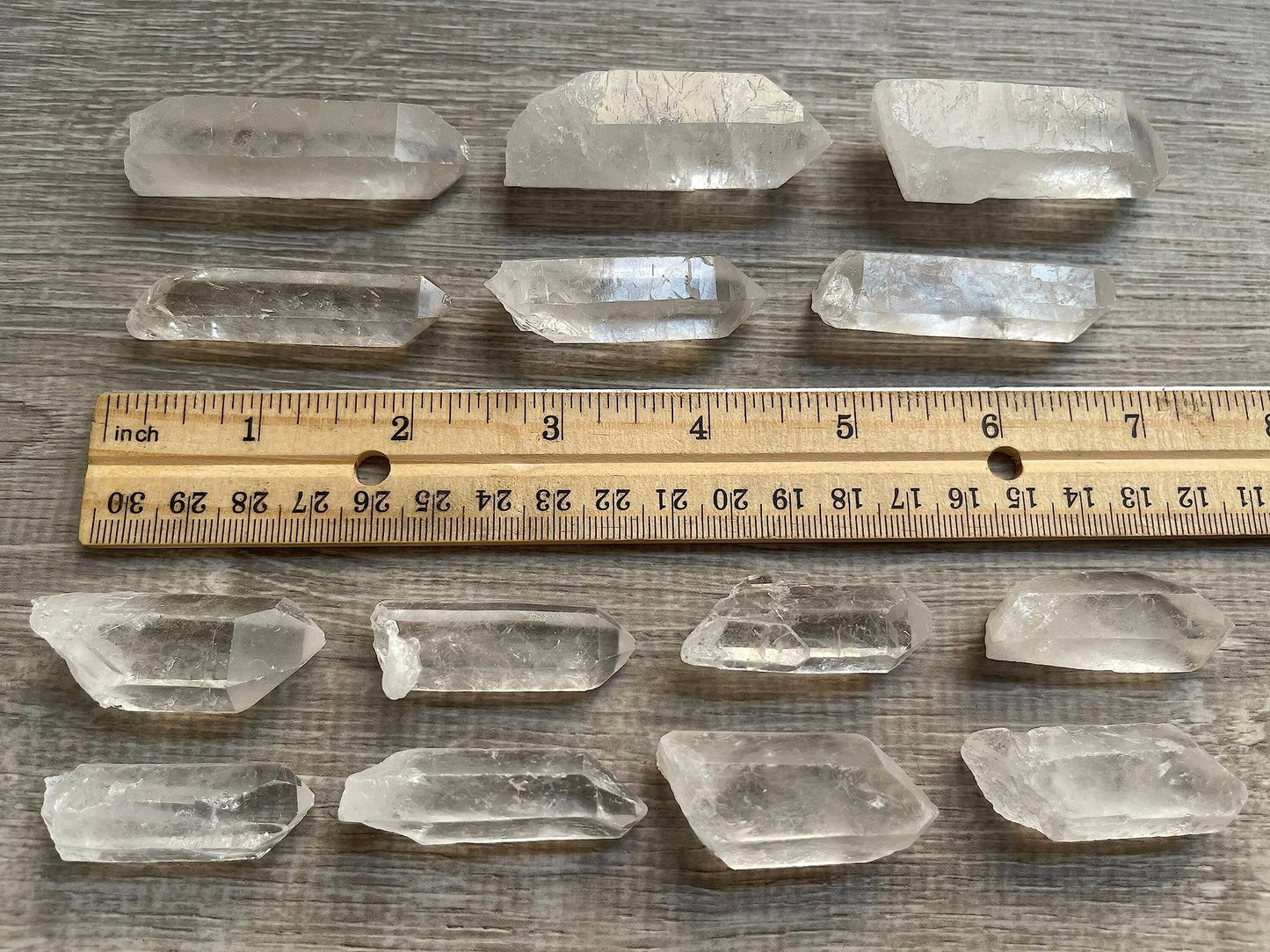 WHOLESALE Raw Clear Quartz Points, Natural Clear Quartz Points, Clear Quartz Points Healing Crystals (Clear Quartz Points, 1 Pound)