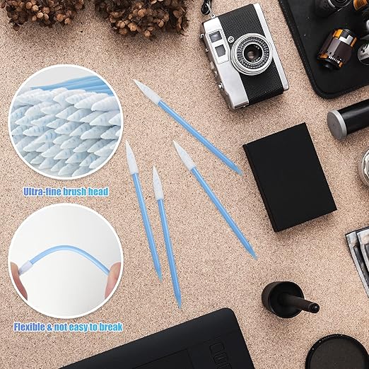Foam Tip Cleaning Swabs - LUCHOI Thread Cleaning Swab Sticks, Detailing Lab Swab Stick for Inkjet Printer, Camera, Optics Lens, Automotive Detailing (500PCS)