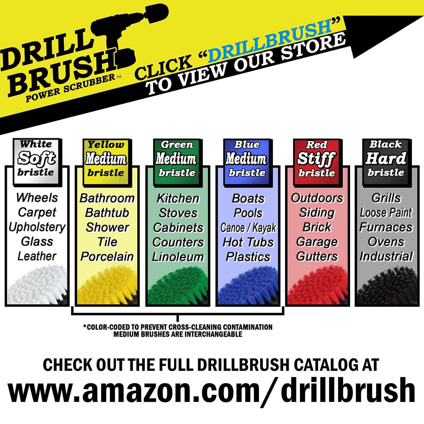 Outdoor Cleaning Supplies - Garden and Statue Cleaning Brush Set - Patio and Deck Scrubbing Tools - Bird Bath Cleaning Brush - Concrete Cleaning Brushes - Stone Stain Removing Tool - Brick Brush