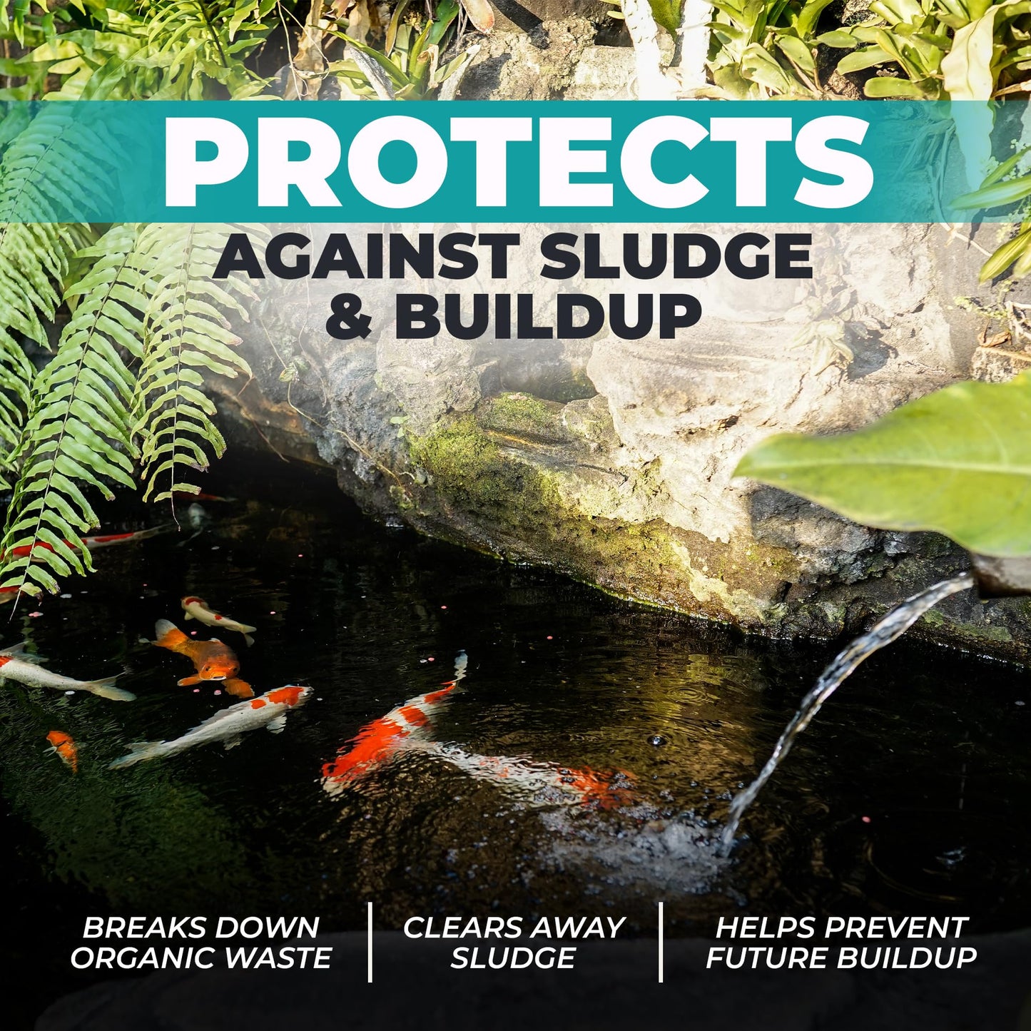 Natural Pond Care Ball – Easy Drop-in Maintenance for Outdoor Ponds and Water Features, Suitable for Fish & Plants, Up to 2500 Gallons – 4 Week Use