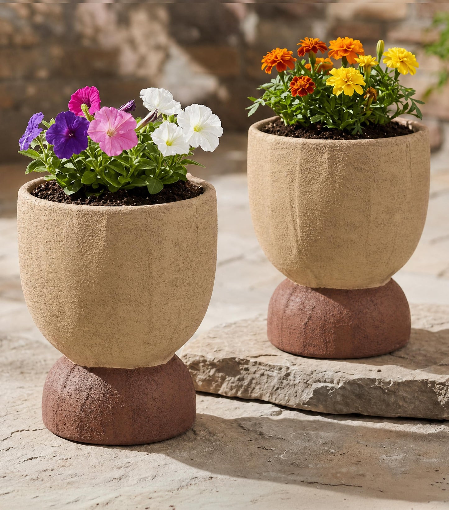 DREAMLOOM Terracotta Planter for Plant Flowers, 6.4Inch Terracotta Pots for Succulents, Bonsai, Fairy Gardens, Herbs, Terra Cotta Color (Light Terracotta)