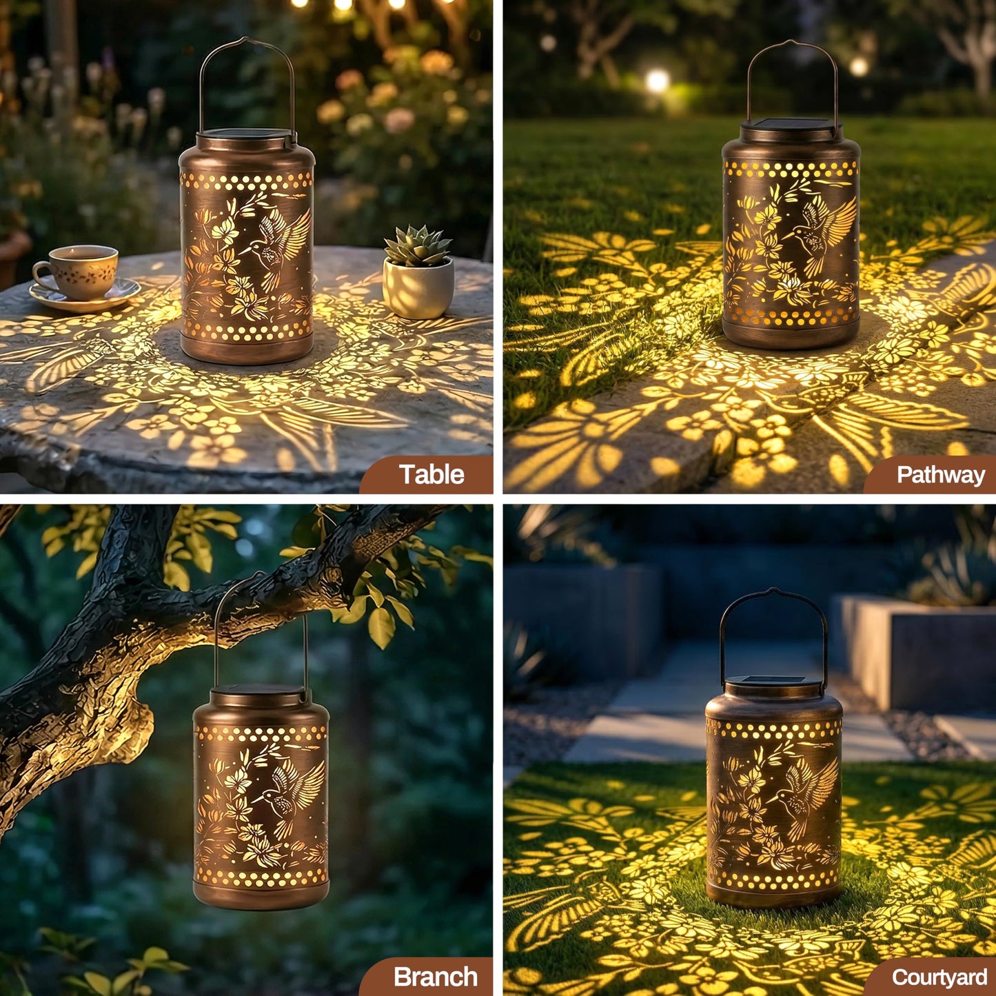 Hummingbird Solar Lanterns Outdoor Waterproof with Ground Stake - Unique Gifts for Women Mom, Mothers Day Gifts - Birthday for Women,House Warming Gift New Home - for Garden Patio Yard Porch Lawn