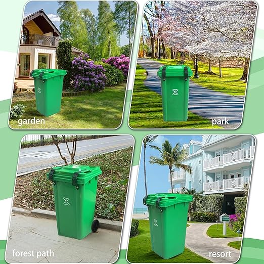 Trash-Can Lock for Animals: Garbage Can Lid Locks for Raccoon,Bear and Dog - 2 Pack