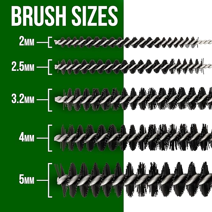 Master Airbrush Cleaning Kit 11-Piece, Airbrushing Cleaning 5 Brushes, 5 Pokers & How-to Airbrush, Cleaner Set Mini Kit