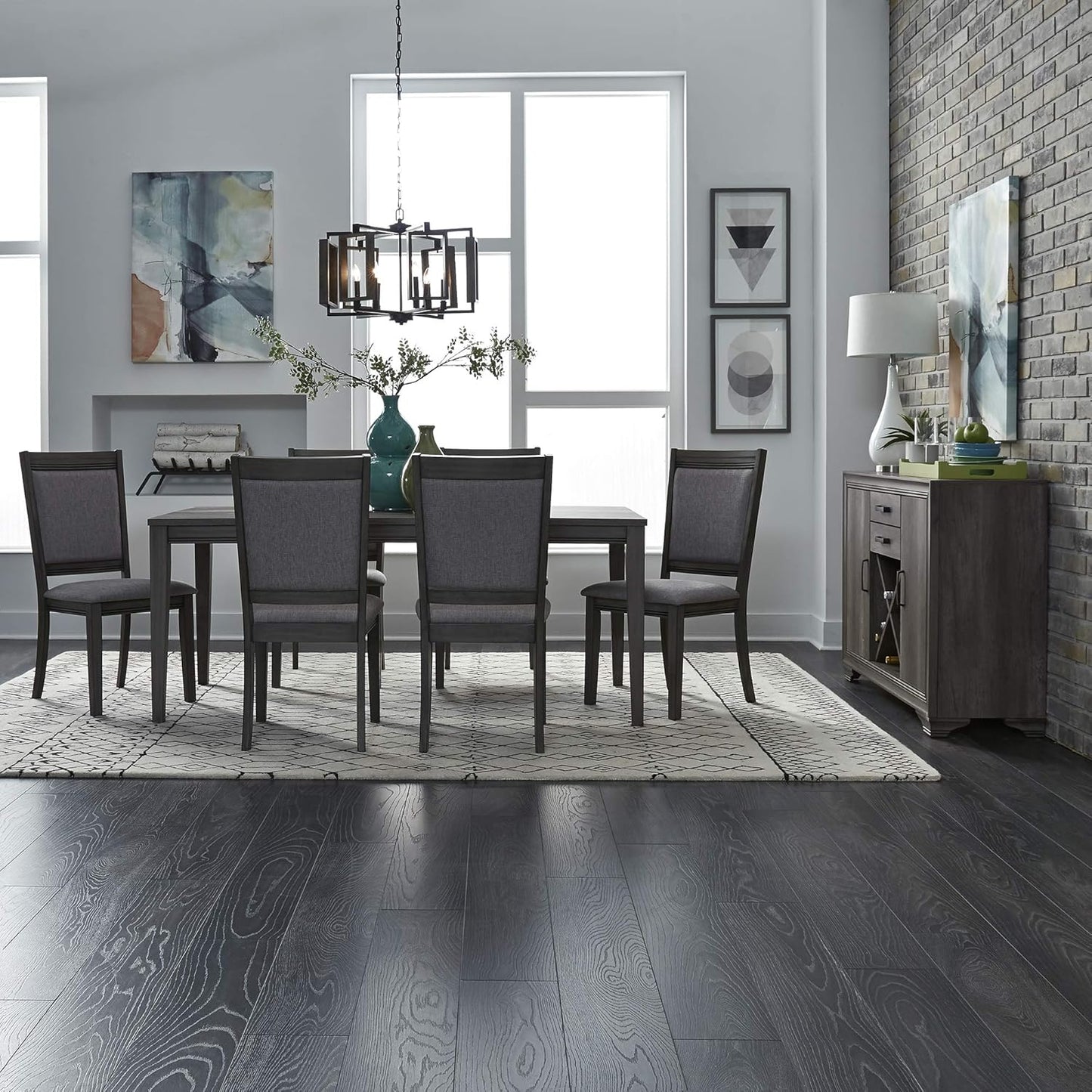 LIBERTY FURNITURE INDUSTRIES, INC. Tanners Creek Opt 7 Piece Rectangular Table Set