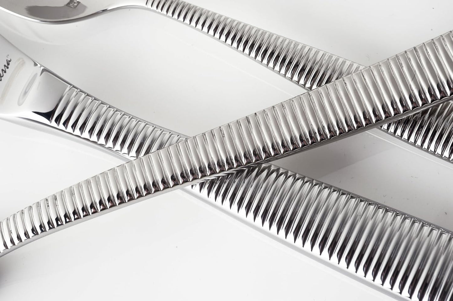Fortessa 5pps-103-20PC Ringo Flatware 20 Piece Place Setting, Polished Stainless