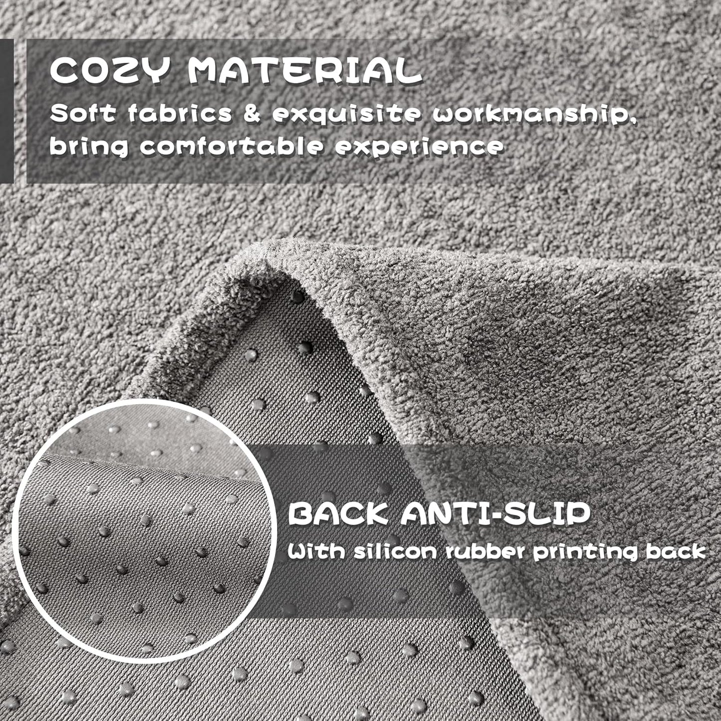 MYSKY HOME Couch Cover Sofa Cover for 3 Cushion Couch, Dog Couch Covers for Sectional Sofa Covers, Non Slip Furniture Protector Sofa Covers Washable Sofa Towel for Pet Cat Dog, 91" x 134", Grey