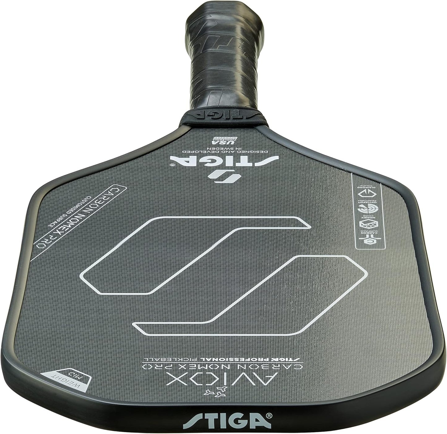 STIGA Aviox Pickleball Paddle | Midweight Paddle - USAPA Approved - Designed in Sweden