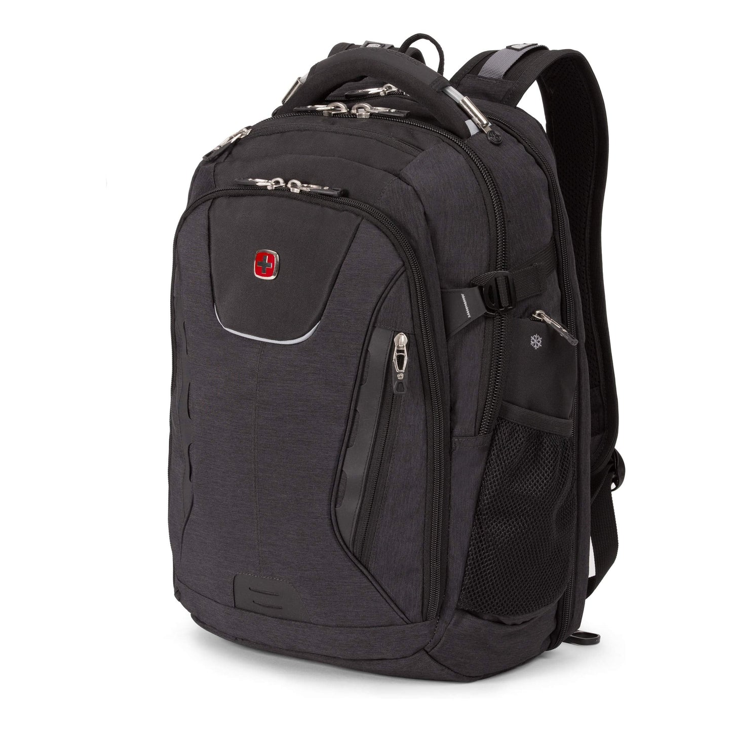 SwissGear 5358 ScanSmart Laptop Backpack  Fits 16 Inch Laptop  USB Charging Port  Heather Grey-New