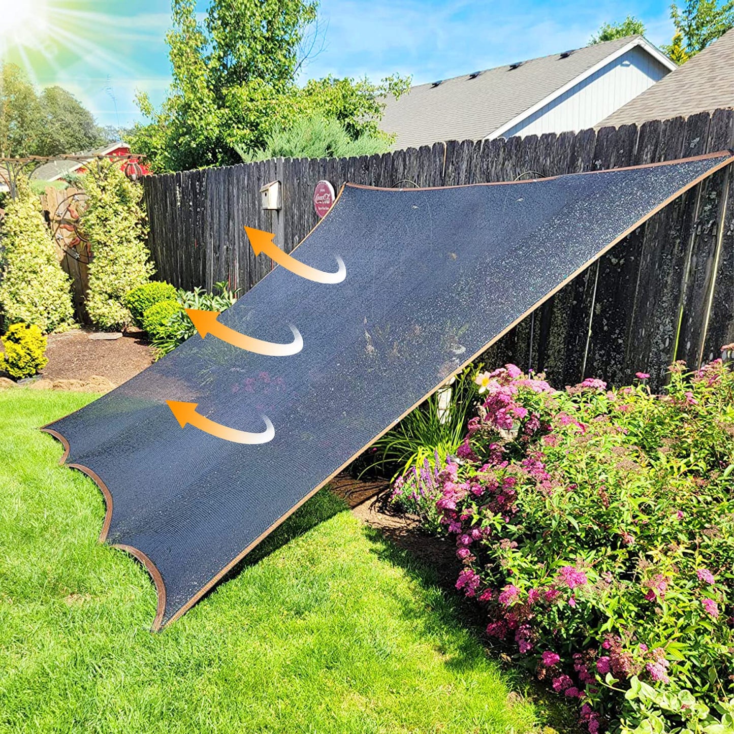 10x20FT Shade Cloth - for Garden Plants Greenhouse,70% Sunblock Shade Neting -for Outdoor Garden Pergola Patio Lawn Kennel Chicken Coop Easier to Hang Plant