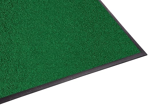 Guardian Platinum Series Indoor Wiper Floor Mat, Rubber with Nylon Carpet, 2'x14', Green