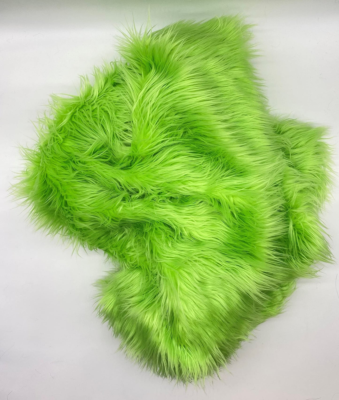 Ice Fabrics Faux Fur Fabric by The Yard - 60 Inches Wide Super Soft and Fluffy Shaggy Mohair Fur Fabric for Costumes, Apparel, Rugs, Pillows, Decorations and More - Lime Green - Half Yard