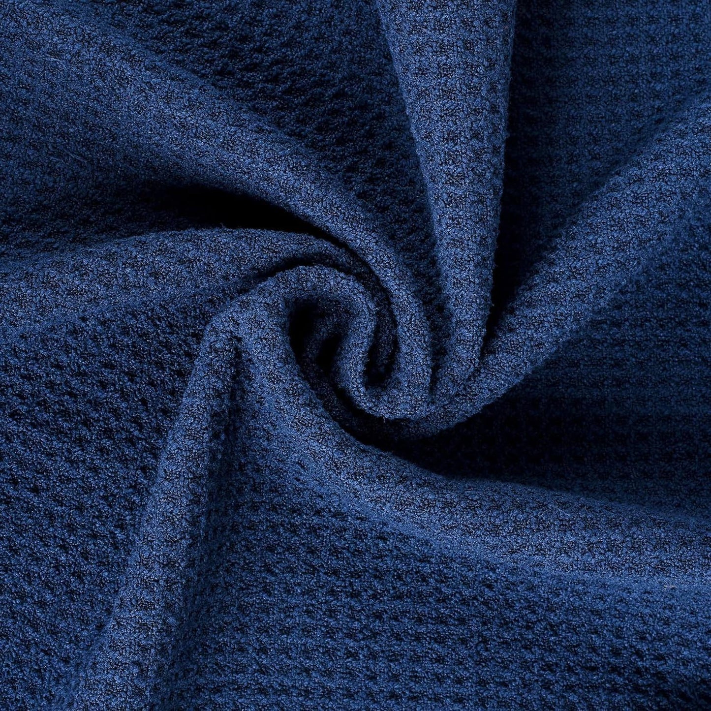 ATTRACTIVE Golf Towels, Microfiber Waffle Pattern Towels - Golf Club Brush with Cleaning (Navy Blue)