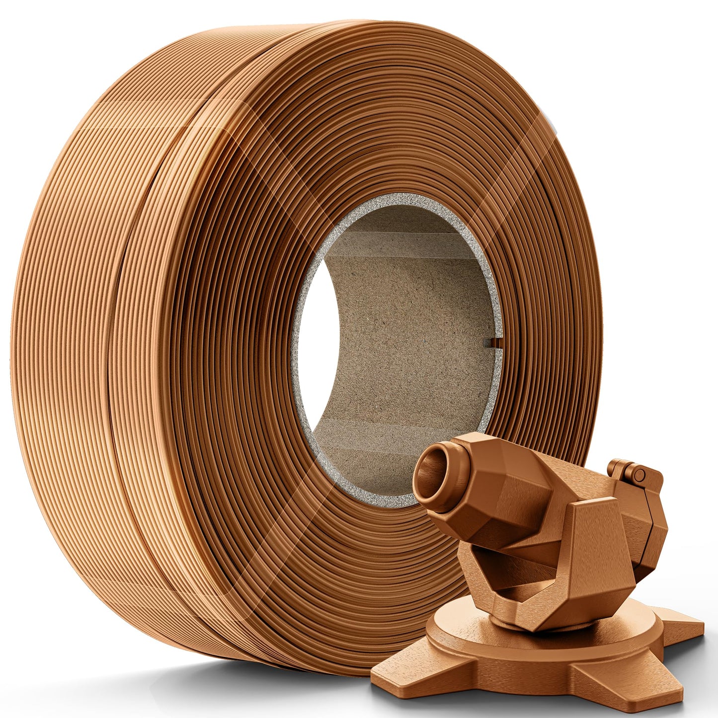 Creality Brown PETG Filament Refill 1.75mm 3D Printer Filament, 1kg (2.2lb) Refilament for Bambu Lab Reusable Spool, Dimensional