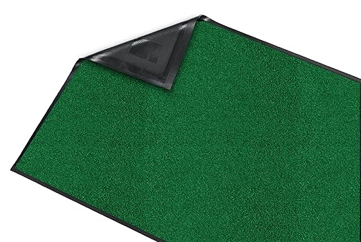Guardian 94051740 Platinum Series Indoor Wiper Floor Mat, Rubber with Nylon Carpet, 5'x17', Green