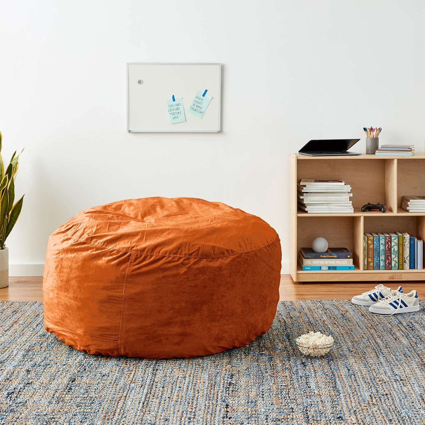 Sofa Sack Bean Bag Chair Cover, 4-Feet, Tangerine