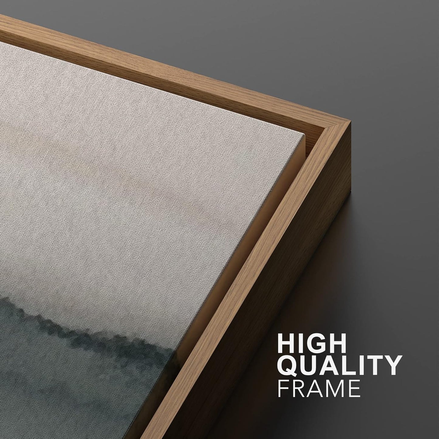 SIGNWIN Framed Canvas Print Wall Art Set Duotone Gray Pastel Landscape Abstract Shapes Illustration Modern Art Decorative Nordic Chic Relax/Zen for Living Room, Bedroom, Office - 16"x24"x2 Natural