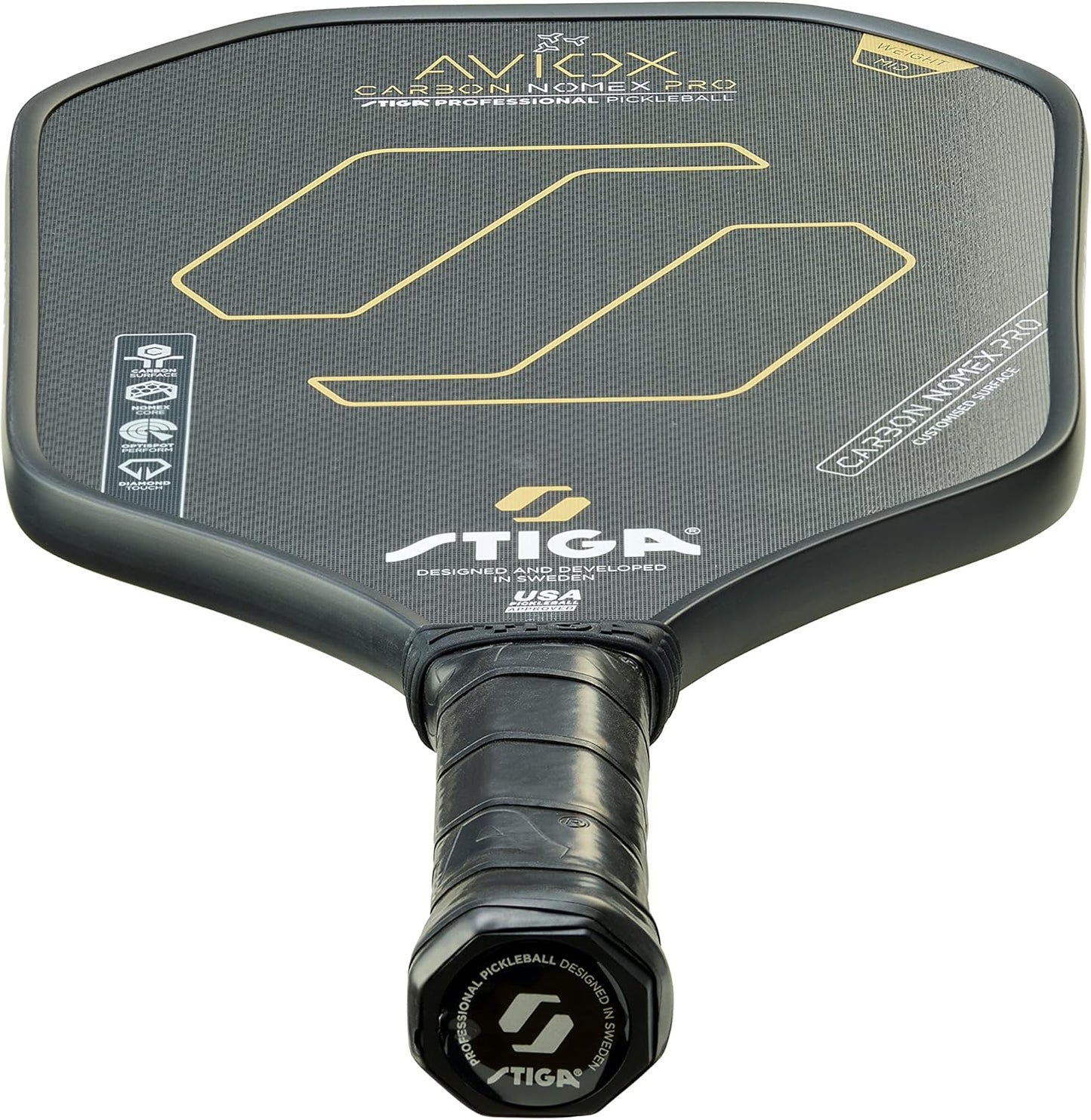 STIGA Aviox Pickleball Paddle | Midweight Paddle - USAPA Approved - Designed in Sweden