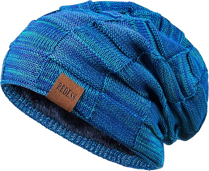 REDESS Beanie Hat for Men and Women Winter Warm Hats Knit Slouchy Thick Skull Cap