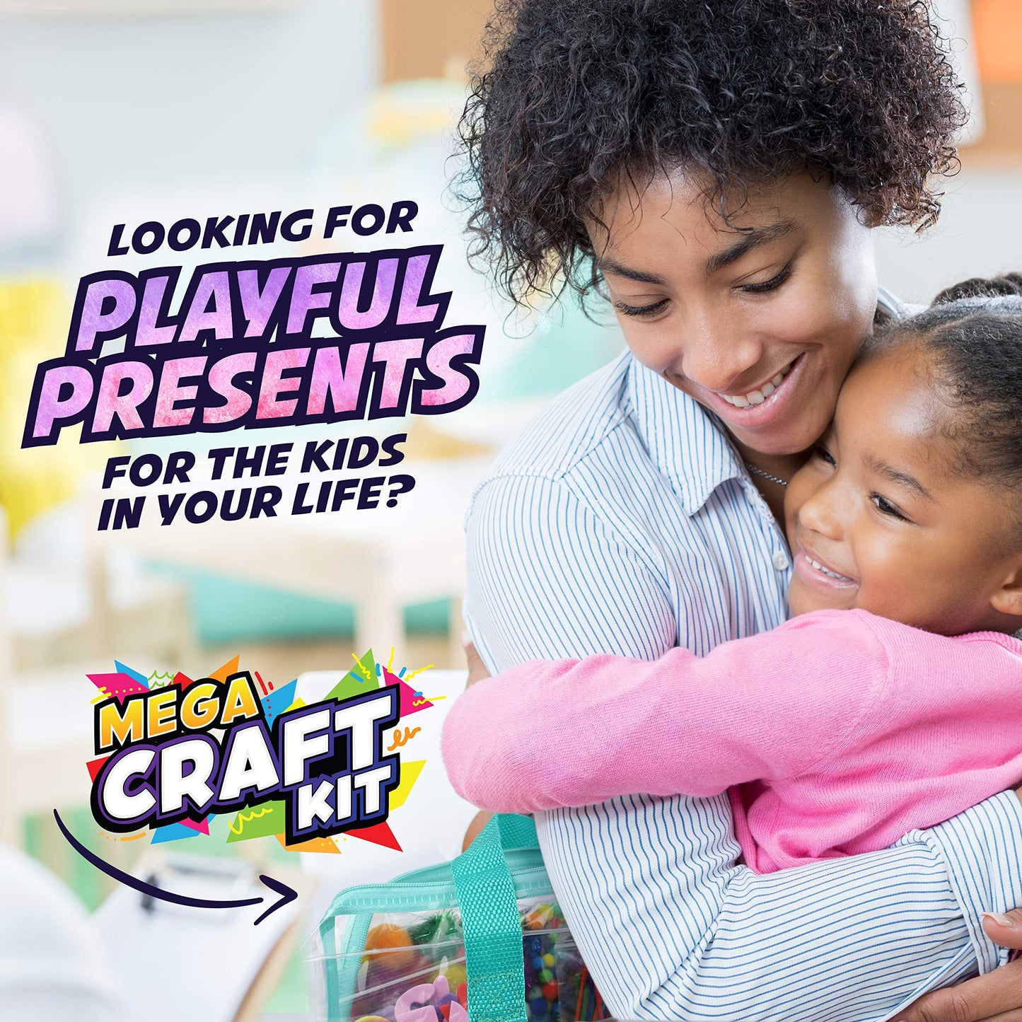 Mega Arts and Crafts Supplies Kit for kids - Boys and Girls age 4 5 6 7 8 years old - Toddler Art Set Activity Materials Bag - Great for Preschool, kindergarten, and Homeschool DIY Crafting Projects