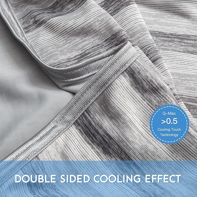 AmyHomie Cooling Blanket,90"x90"Queen Size,Summer Blankets with Double Sided Cold Effect, Arc-Chill Q-Max>0.5 Cool Fiber, Breathable Lightweight Blankets for Hot Sleepers Night Sweats