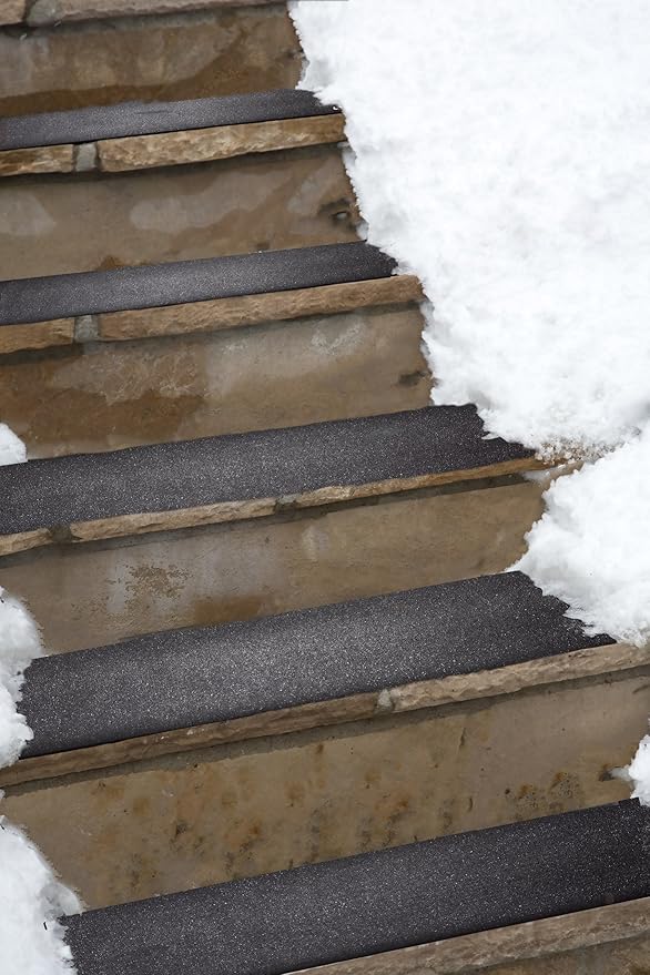 HeatTrak Heated Snow Melting Mats for Stairs - Heated Outdoor Mats - Electric Snow Melting Mats for Winter Snow Removal - Trusted Snow and Ice Melting Mats and No-Slip Stair Heating Mats (10" x 30")