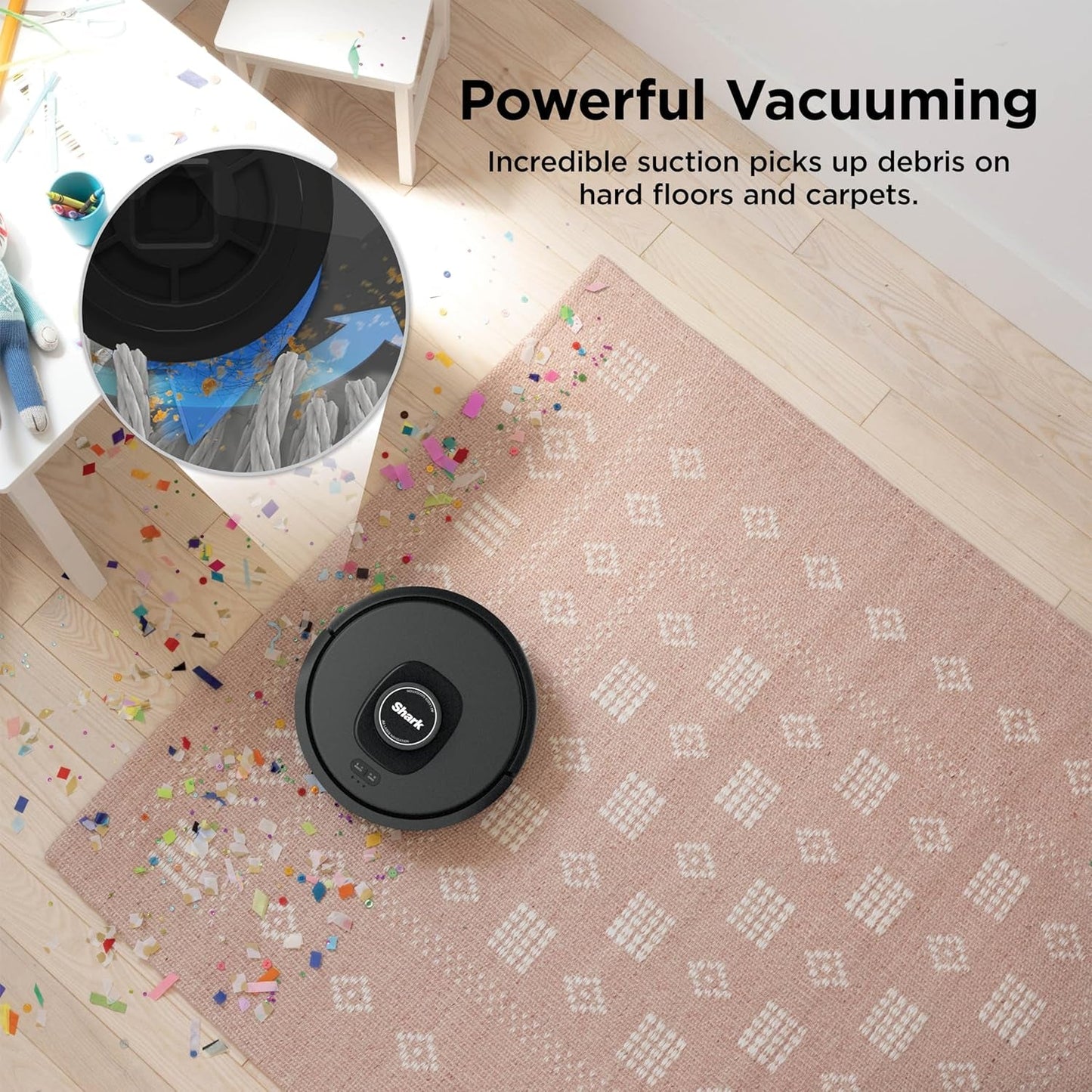 AV2501S AI Ultra Robot Vacuum, with Matrix Clean, Home Mapping, 30-Day Capacity HEPA Bagless Self Empty Base, Perfect for Pet Hair, Wifi, Dark Grey