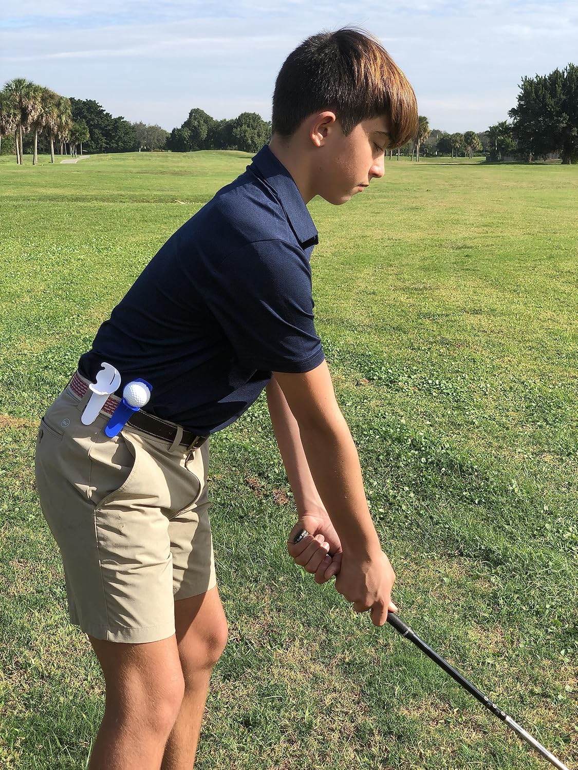 BALL POP Golf Ball Holder & Ball Marker for Waistband and Belt - Unique Golf Accessory Gift for Men, Women, & Kids