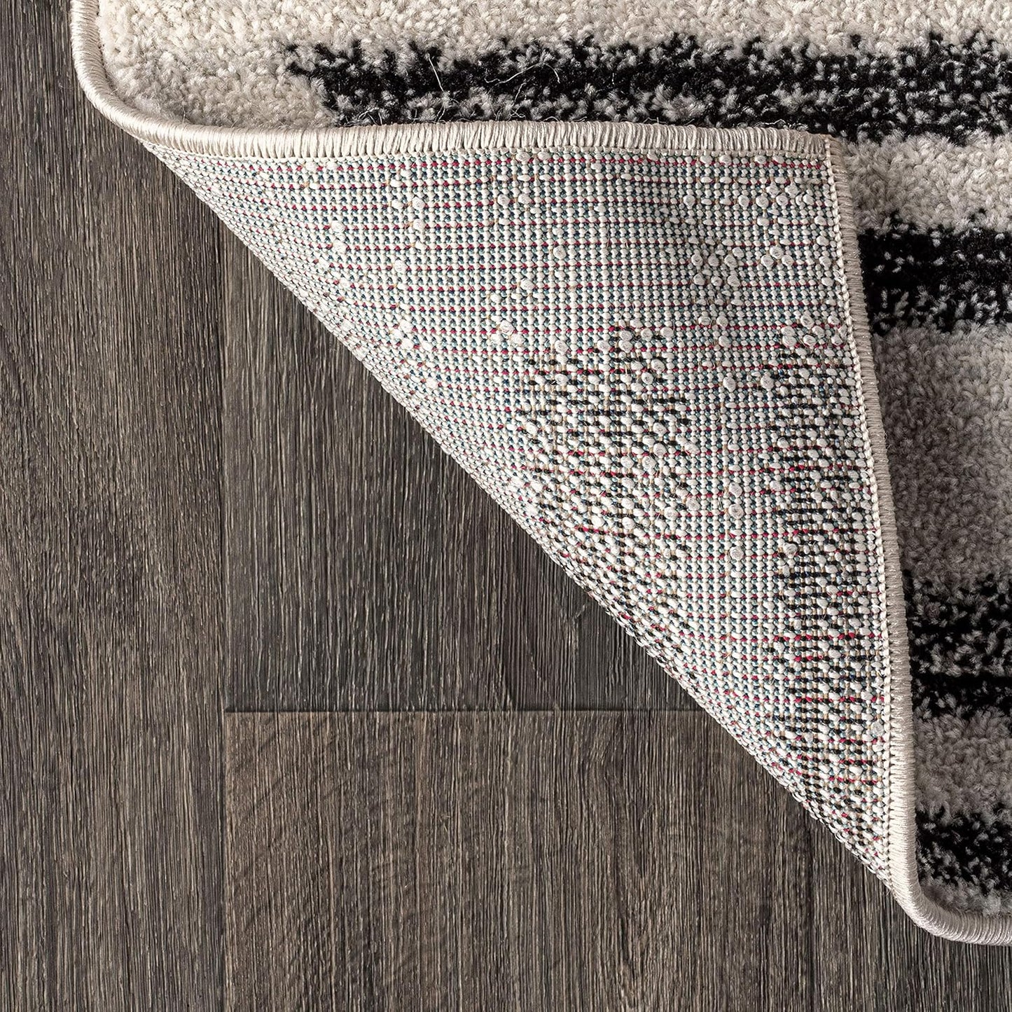 JONATHAN Y Khalil Modern Berber Stripe Cream/Black Runner Rug, 2x20, Contemporary, Bohemian, Easy-Cleaning for Living Room, Bedroom, Kitchen, Pet Friendly, Non-Shedding (MOH207A-220)