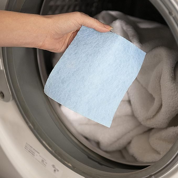 WashEZE 3 in 1 Laundry Detergent Sheets Unscented 40 count with Fabric Softener Fragrance and Phosphate Free- More efficient than pods pacs powders or liquids