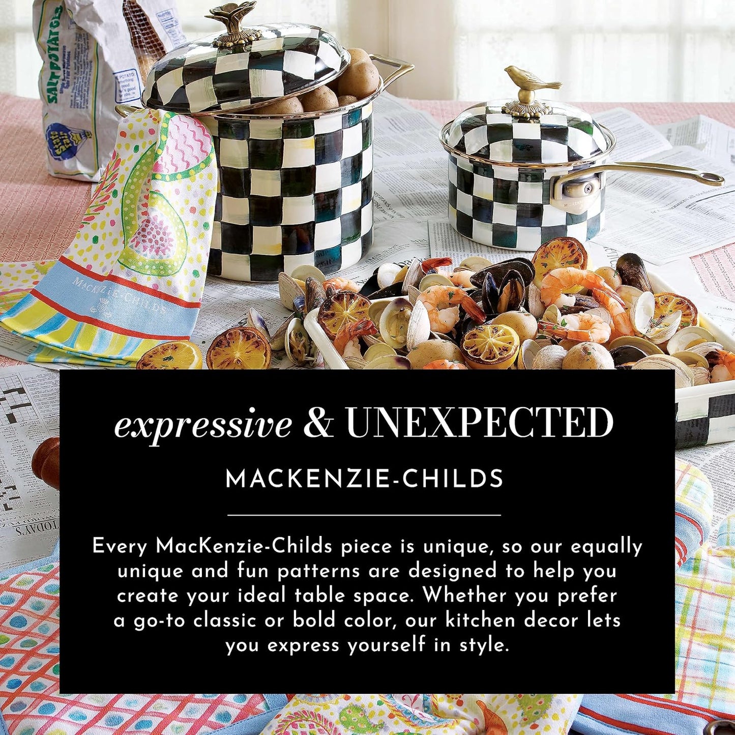 MACKENZIE-CHILDS My Mug, Decorative Ceramic Coffee Mug with Handle, Z