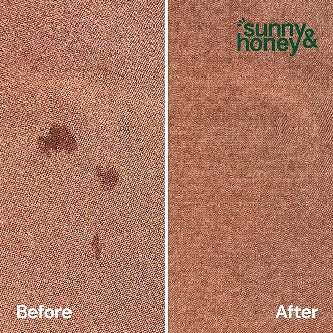 Sunny & Honey Carpet Cleaner Spray - 32 Fl Oz, Spring Mint - 40% More Enzymes & Carpet Stain Remover - Pet Urine Enzyme Cleaner & Floor Deodorizer - Pet & Kid Safe Rug Cleaner