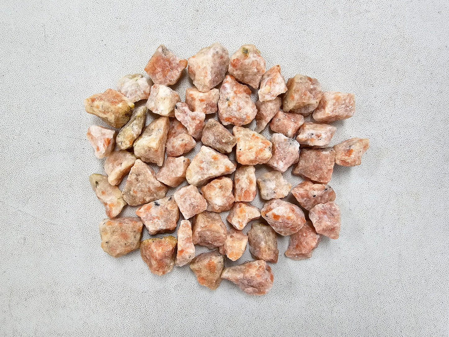 MINERALUNIVERSE Half Pound Sunstone Crystals Rough Stones - Bulk Sunstone - Raw Natural Stones & Crystals - Fountain Rocks for Tumbling, Polishing, Wire Wrapping, Reiki, Chakra Crystal Healing