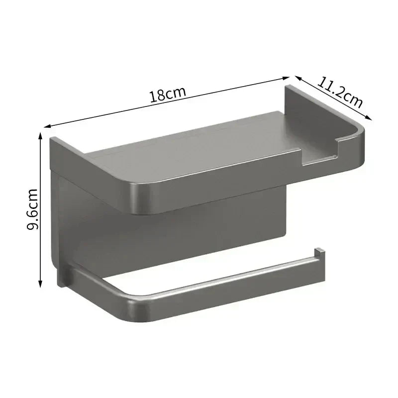 Multi-Functional Toilet Paper Holder