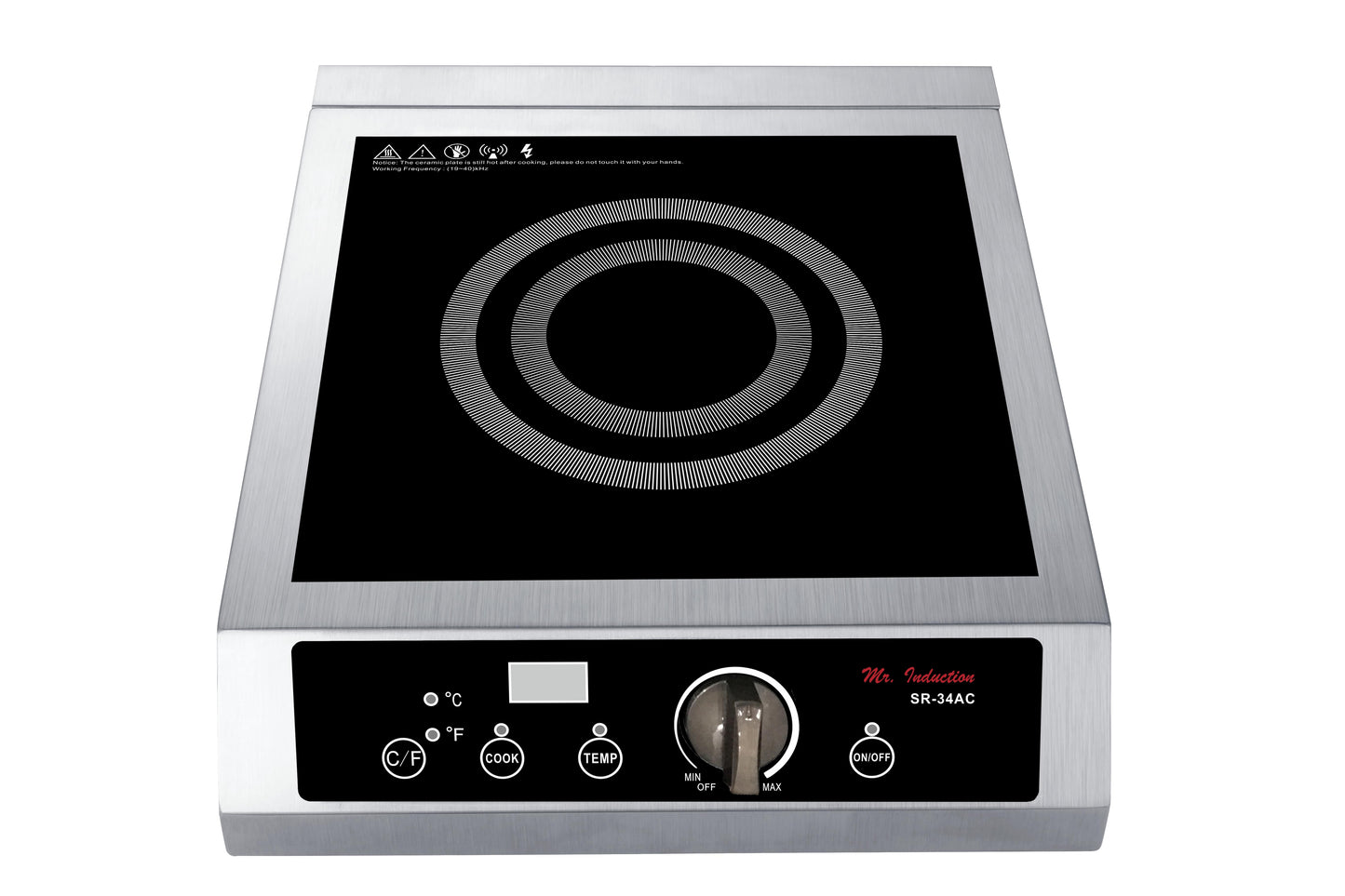 3400W Commercial Induction Range (Countertop)
