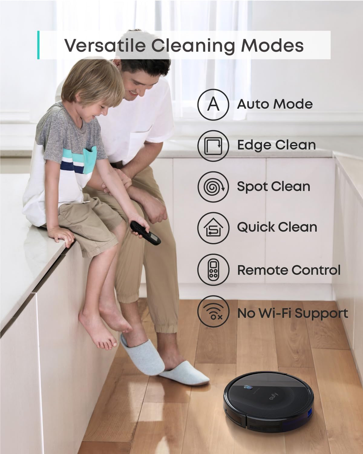 Robot Vacuum 11S MAX, Super Thin, Powerful Suction, Quiet, Self-Charging Robotic Vacuum Cleaner, Cleans Hard Floors to Medium-Pile Carpets, Black