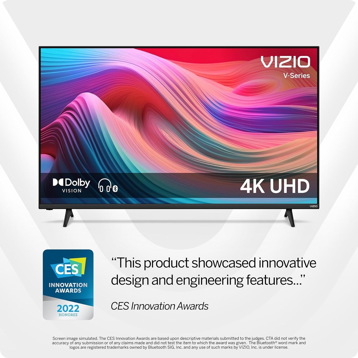 75-Inch V-Series 4K UHD LED Smart TV with Voice Remote, Dolby Vision, HDR10+, Alexa Compatibility, V755-J04, 2022 Model
