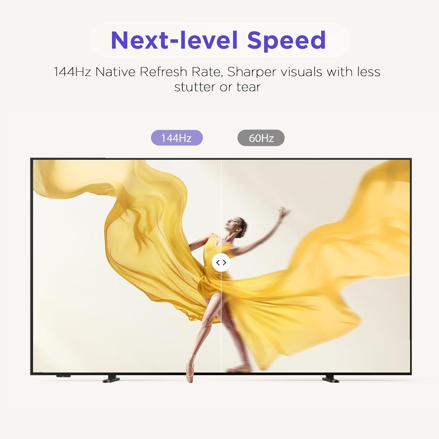 55-Inch Class QLED 4K Smart TV, Ultra-Slim Picture Frame TV, 144Hz, HDR, Art Mode W/Ai Art, Wide Color Gamut, Dolby Vision IQ, Dolby Atmos, Google Assistant Voice Remote(55F75, 2025 Model)