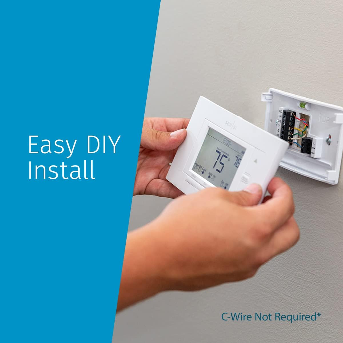 Sensi Smart Thermostat, 100 Years of Expertise, Wi-Fi, Data Privacy, Programmable, Easy DIY Install, Works with Alexa, Energy Star Certified, Mobile App, ST55