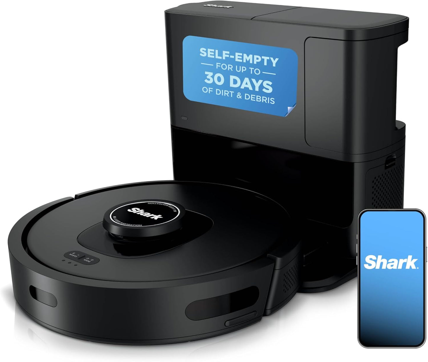 AV2501S AI Ultra Robot Vacuum, with Matrix Clean, Home Mapping, 30-Day Capacity HEPA Bagless Self Empty Base, Perfect for Pet Hair, Wifi, Dark Grey