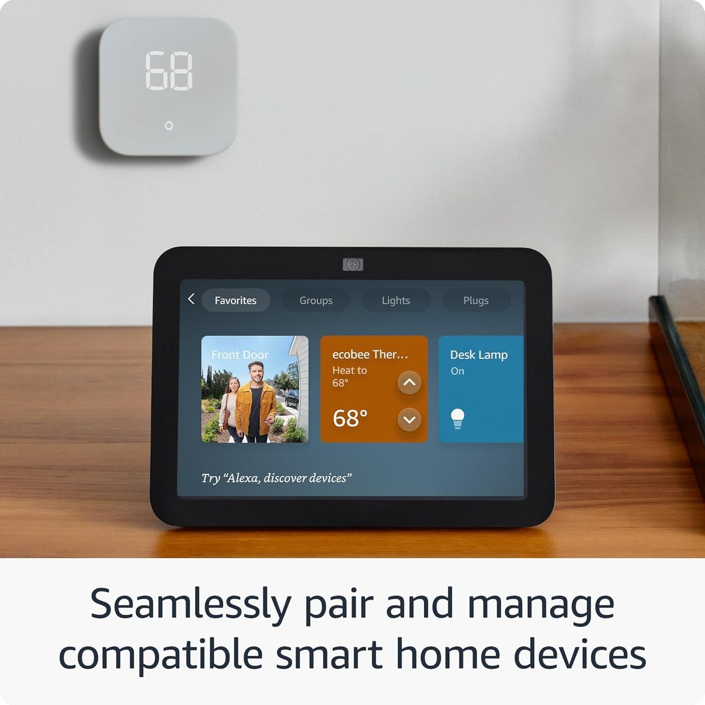 Echo Show 8 (3Rd Gen, 2023 Release) with Blink Mini | Glacier White